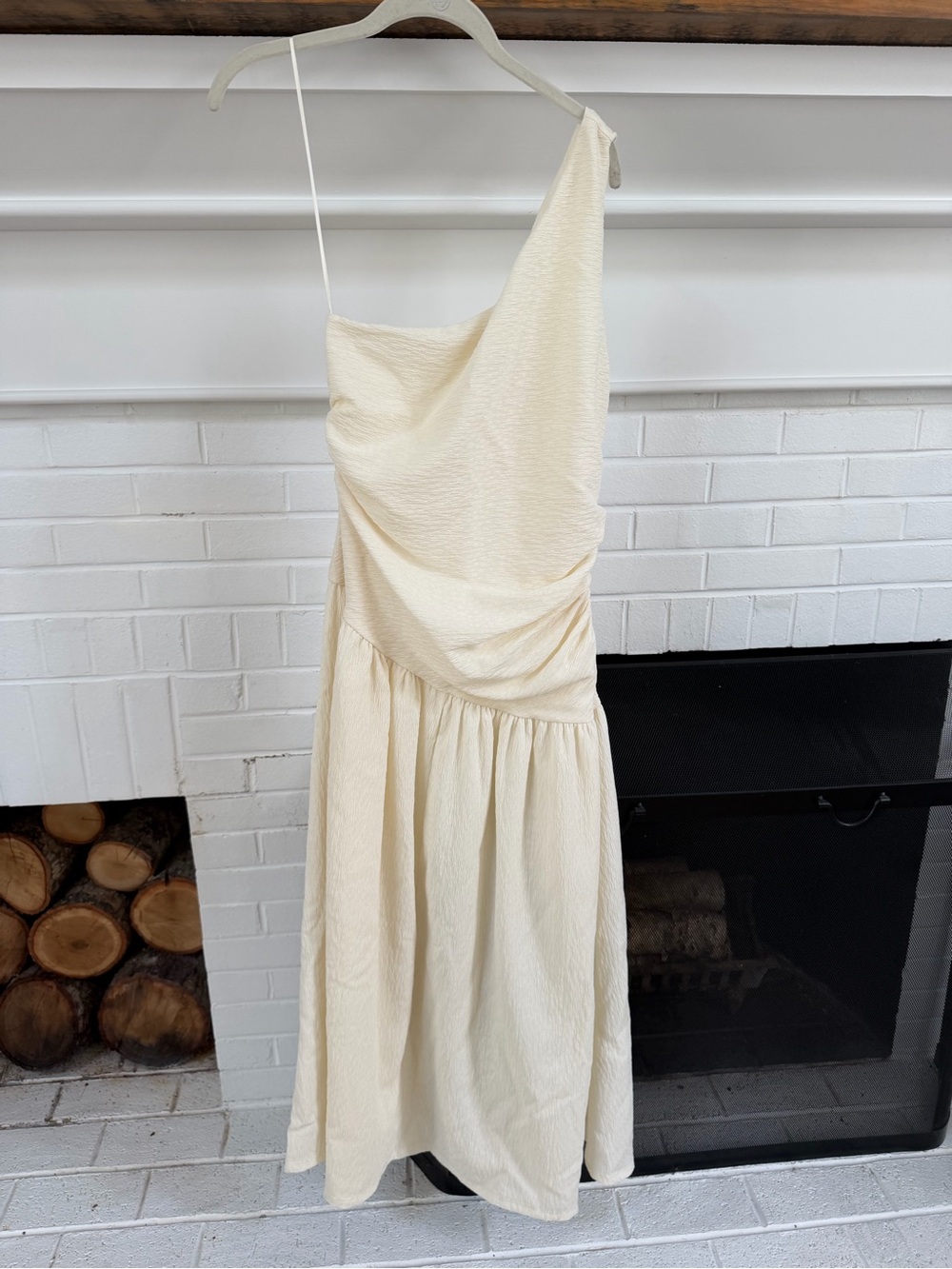 Zara One Shoulder Assemetrical Midi Dress